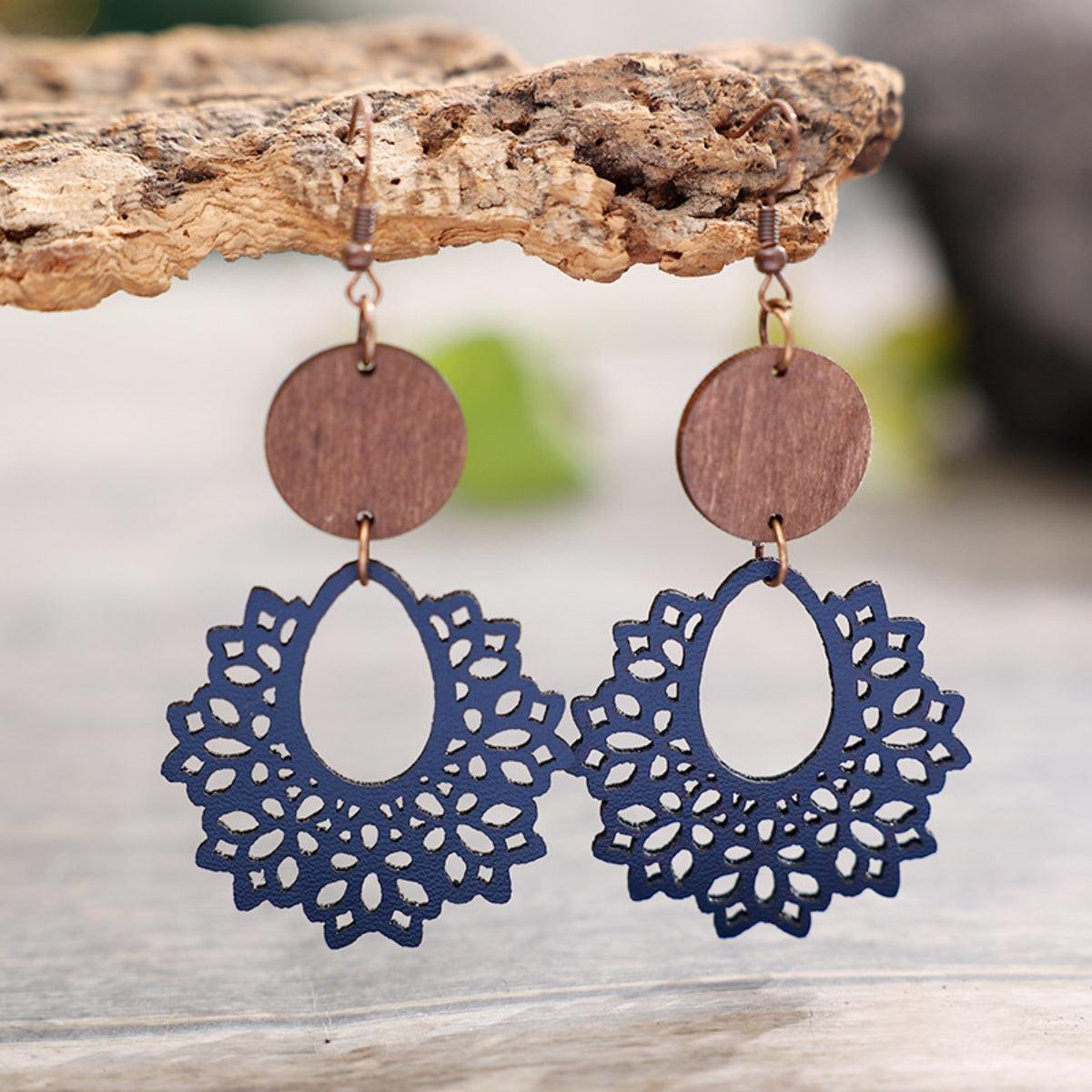 Geometric Cutout Dangle Earrings Carauana Store