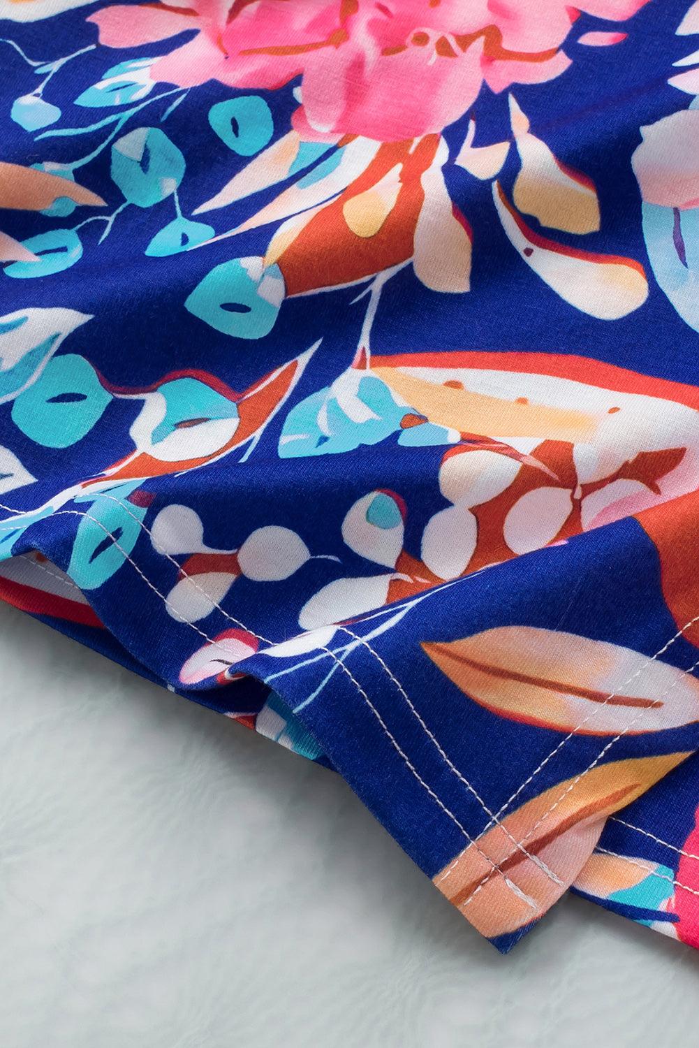 Floral Tied Mini Skirt Carauana Store