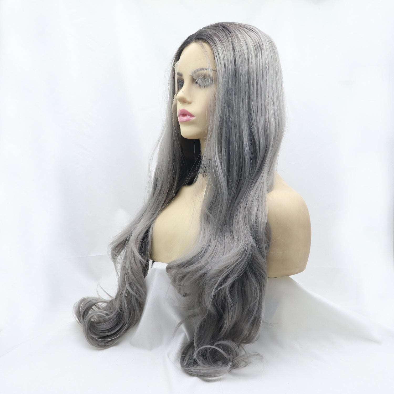 13*3" Lace Front Wigs Synthetic Long Wavy 24" 130% Density Carauana Store