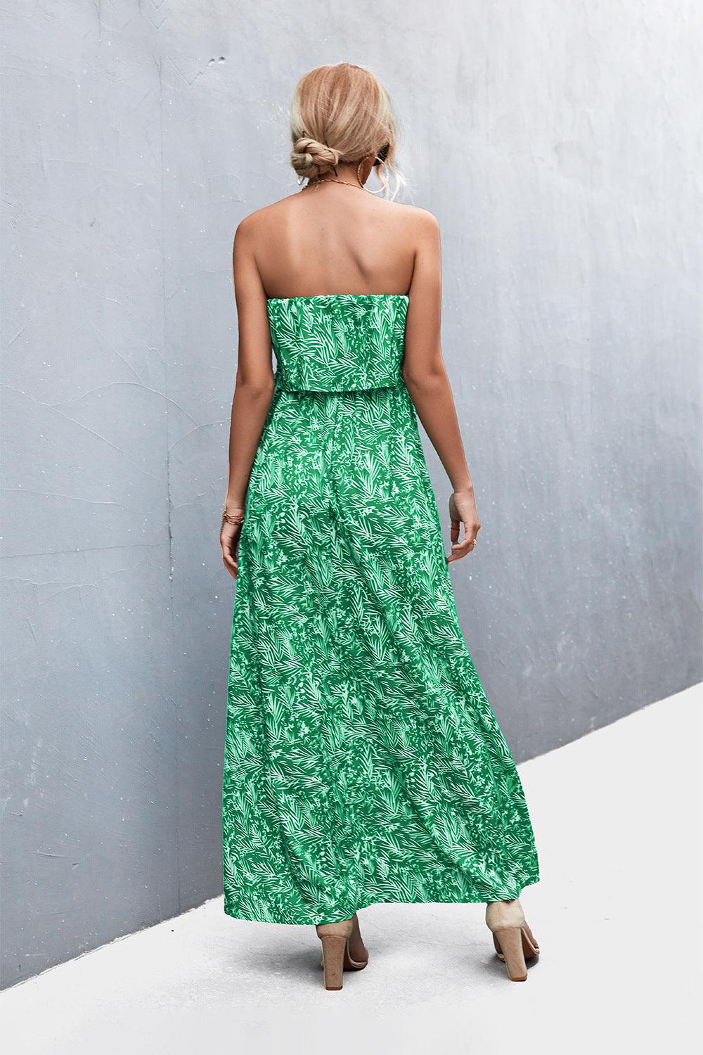 Strapless Split Maxi Dress Carauana Store