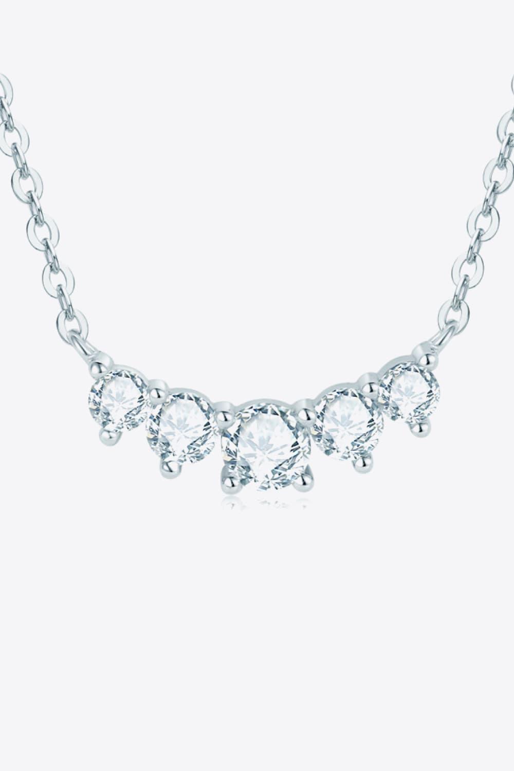 Moissanite Pendant Necklace Carauana Store