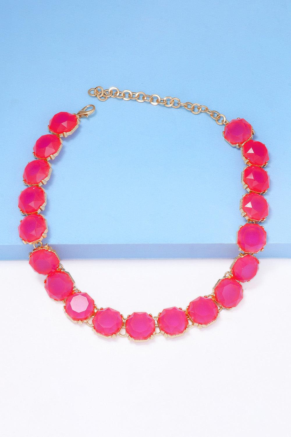 Zinc Alloy Resin Necklace Carauana Store