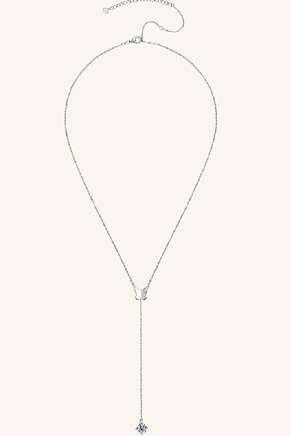 1 Carat Moissanite 925 Sterling Silver Necklace Carauana Store