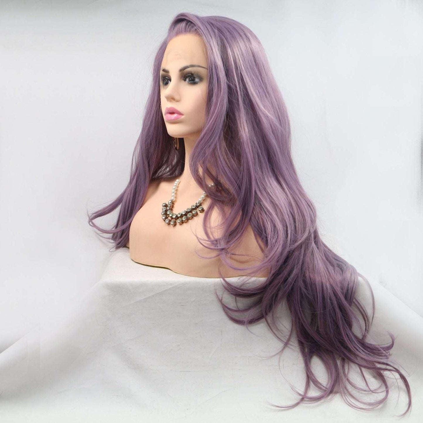 13*3" Lace Front Wigs Synthetic Long Wavy 24" 130% Density Carauana Store