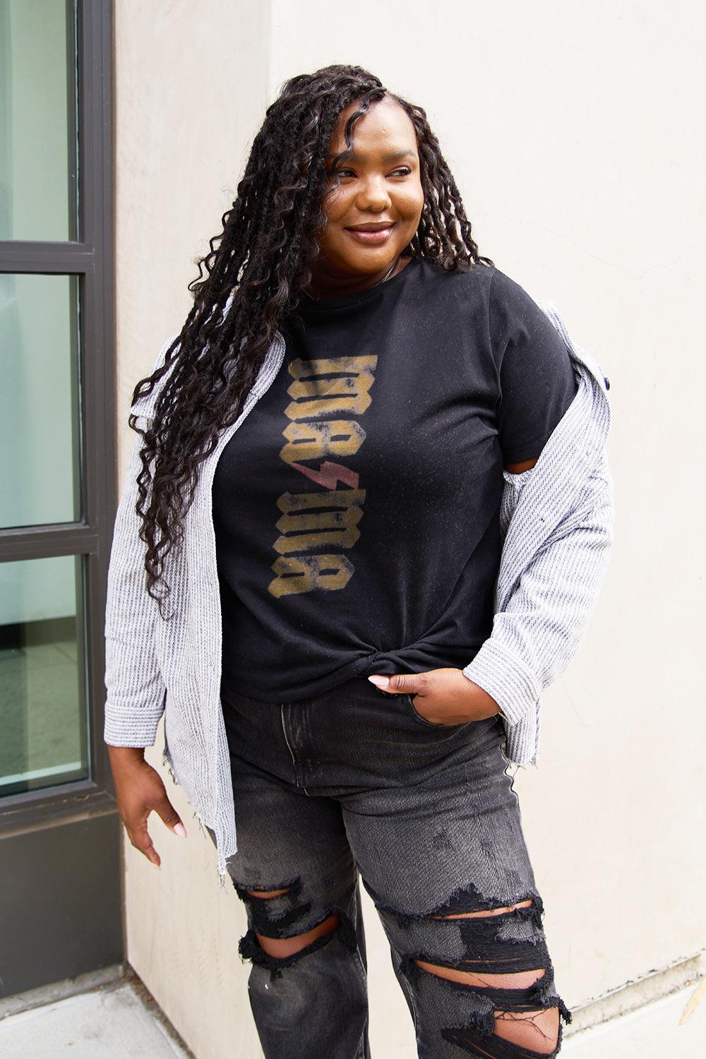 Simply Love Full Size MAMA Short Sleeve T-Shirt Carauana Store