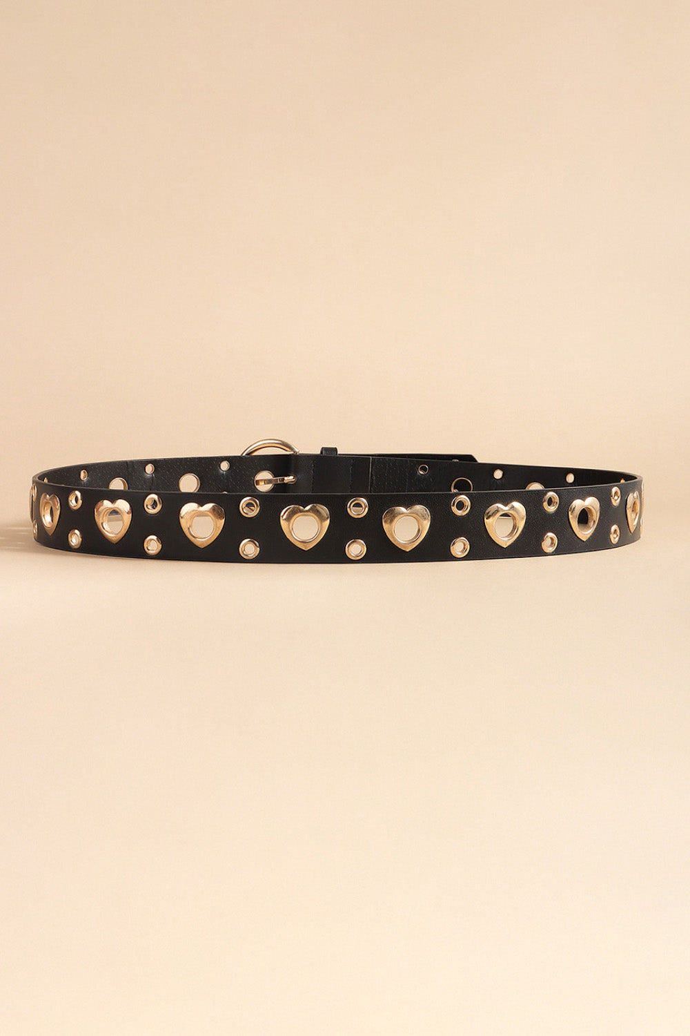 Heart Shape Alloy Detail PU Leather Belt Carauana Store