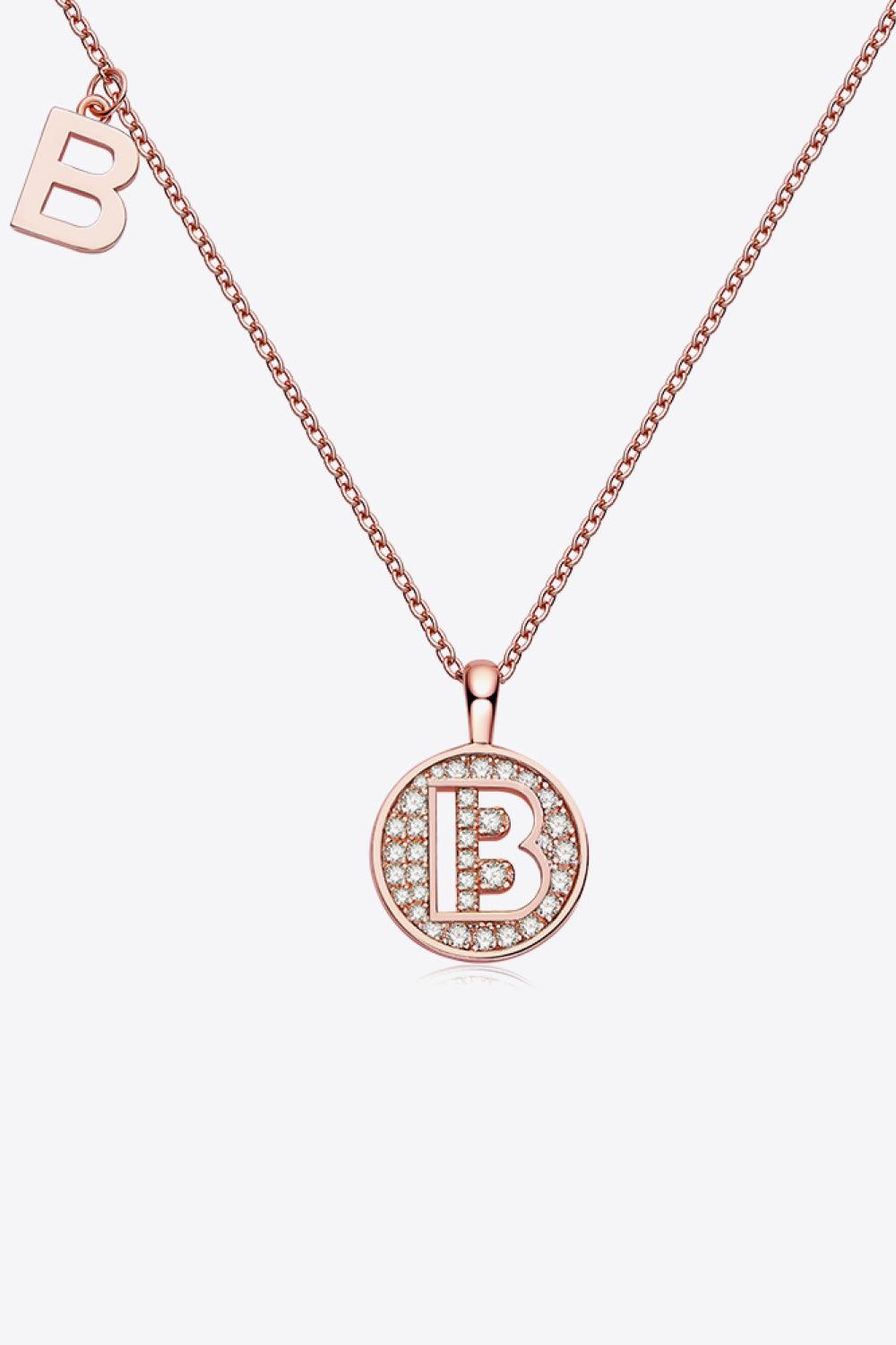 Moissanite A to J Pendant Necklace Carauana Store