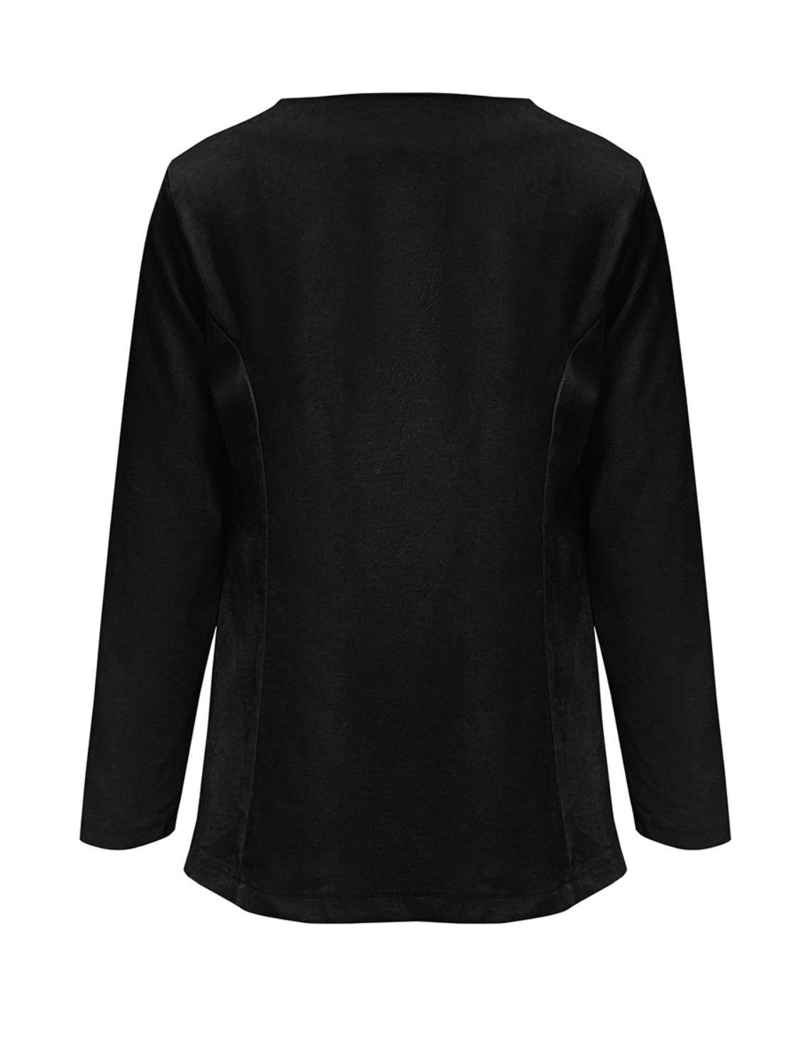 Open Front Long Sleeve Cardigan Carauana Store