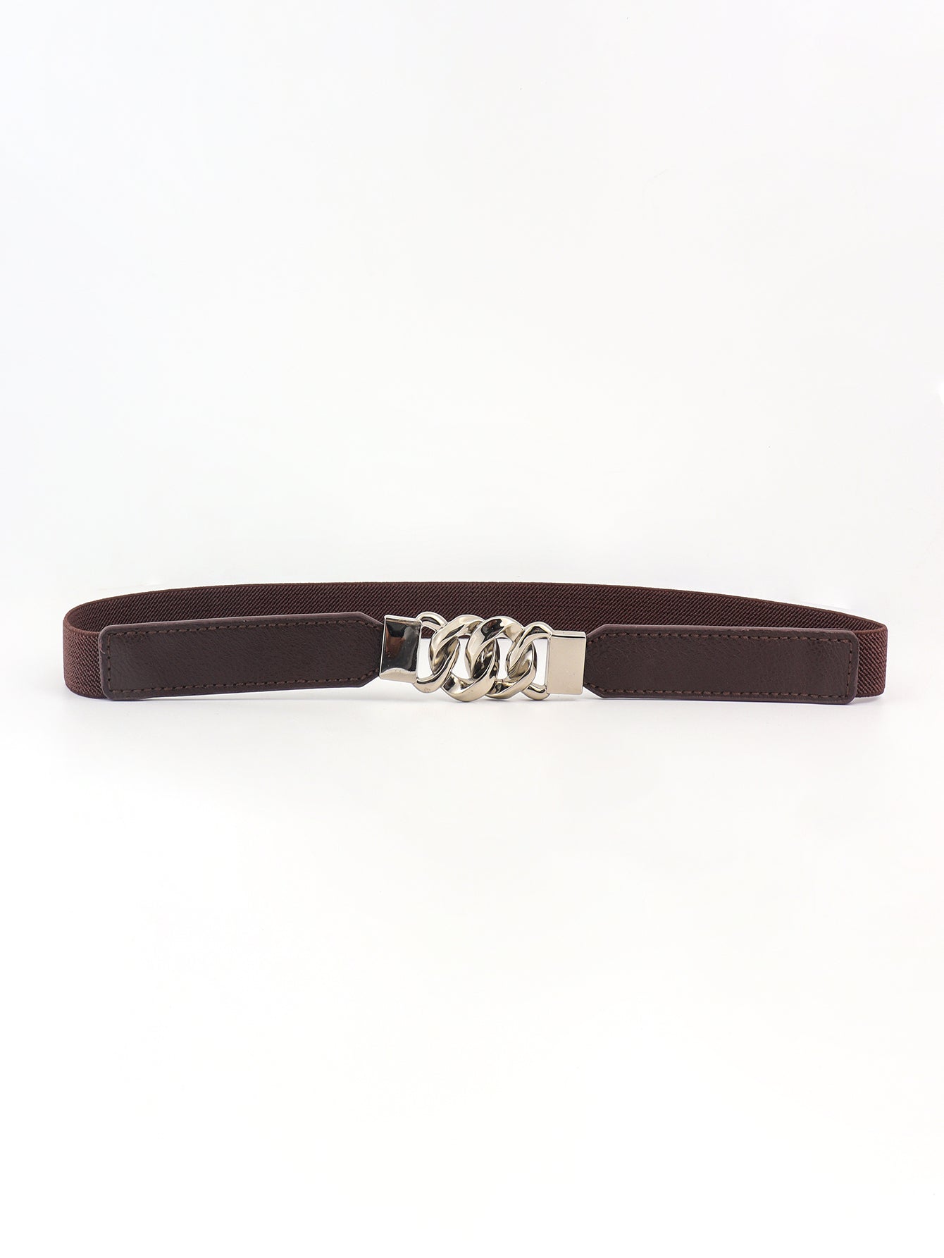 Zinc Alloy Buckle Elastic PU Belt Carauana Store