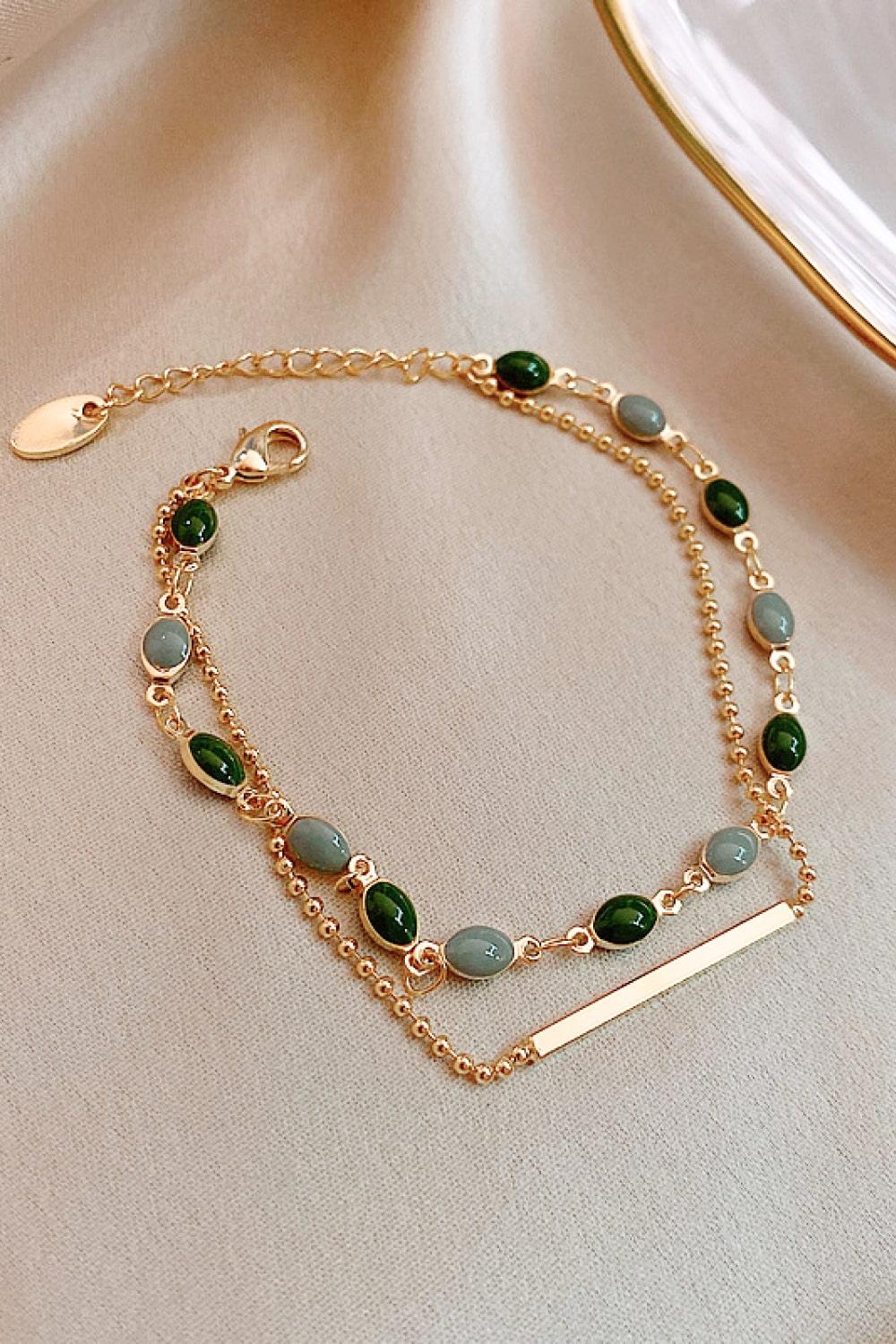 Alloy Double-Layered Bracelet Carauana Store