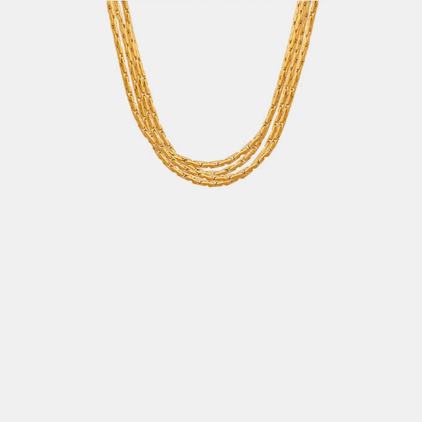 18K Gold-Plated Multi-Layer Clavicle Chain Necklace Carauana Store