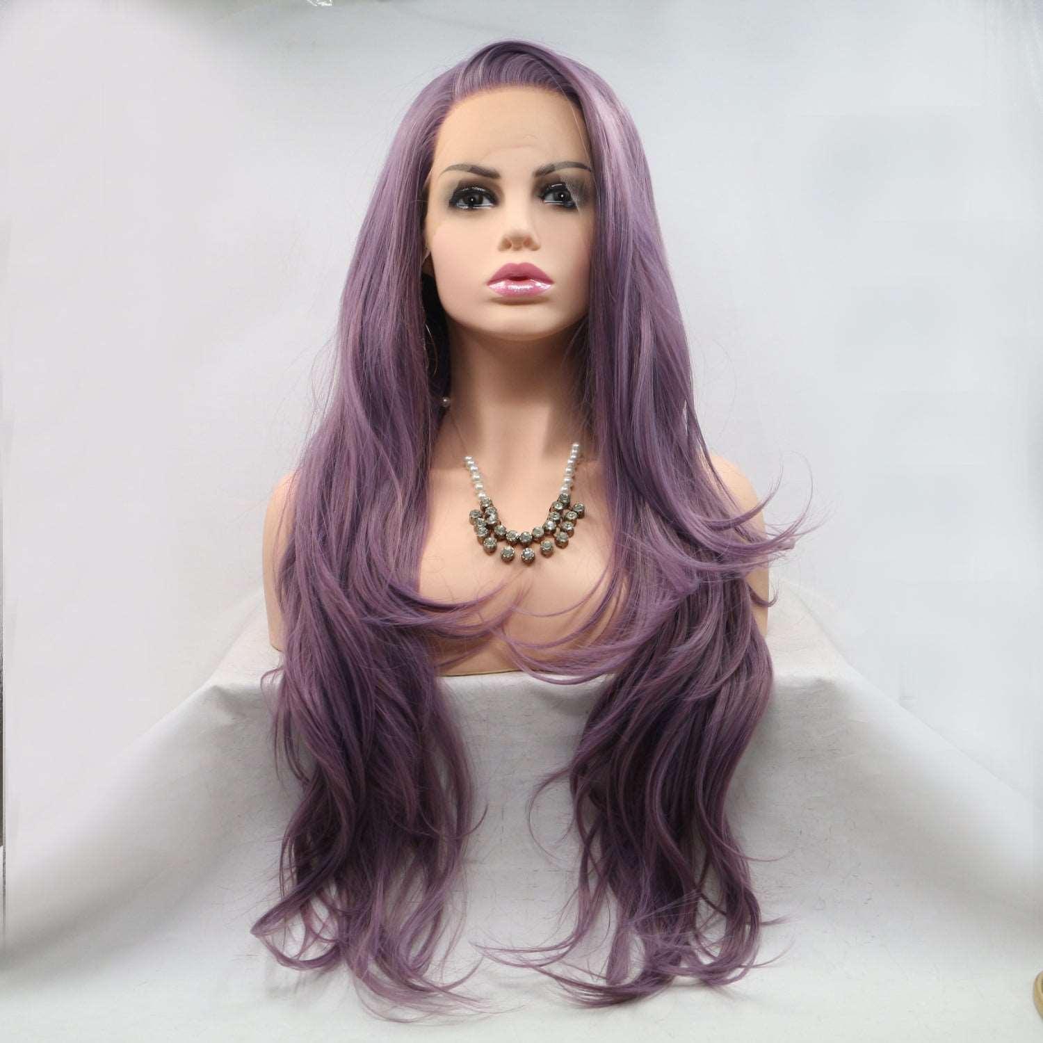 13*3" Lace Front Wigs Synthetic Long Wavy 24" 130% Density Carauana Store