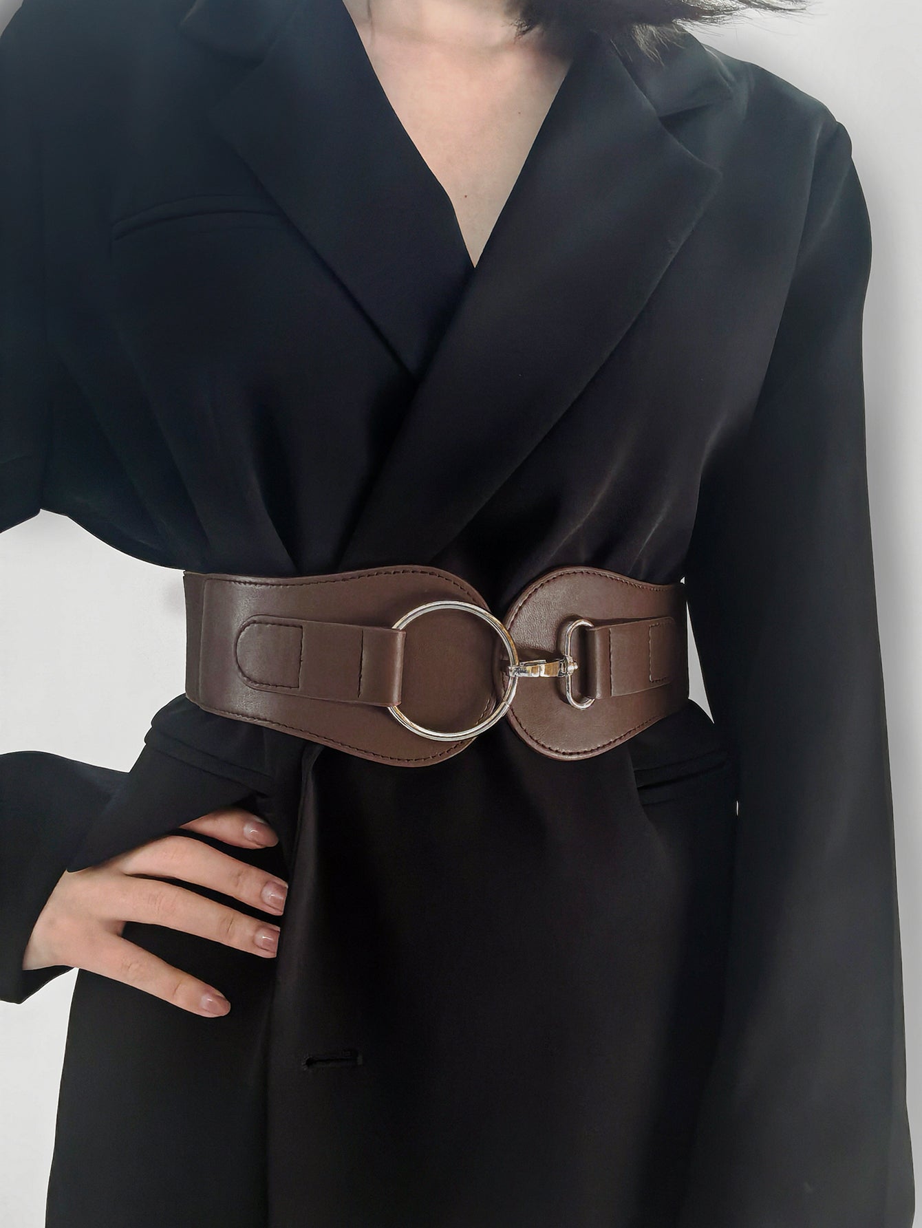 PU Elastic Wide Belt Carauana Store