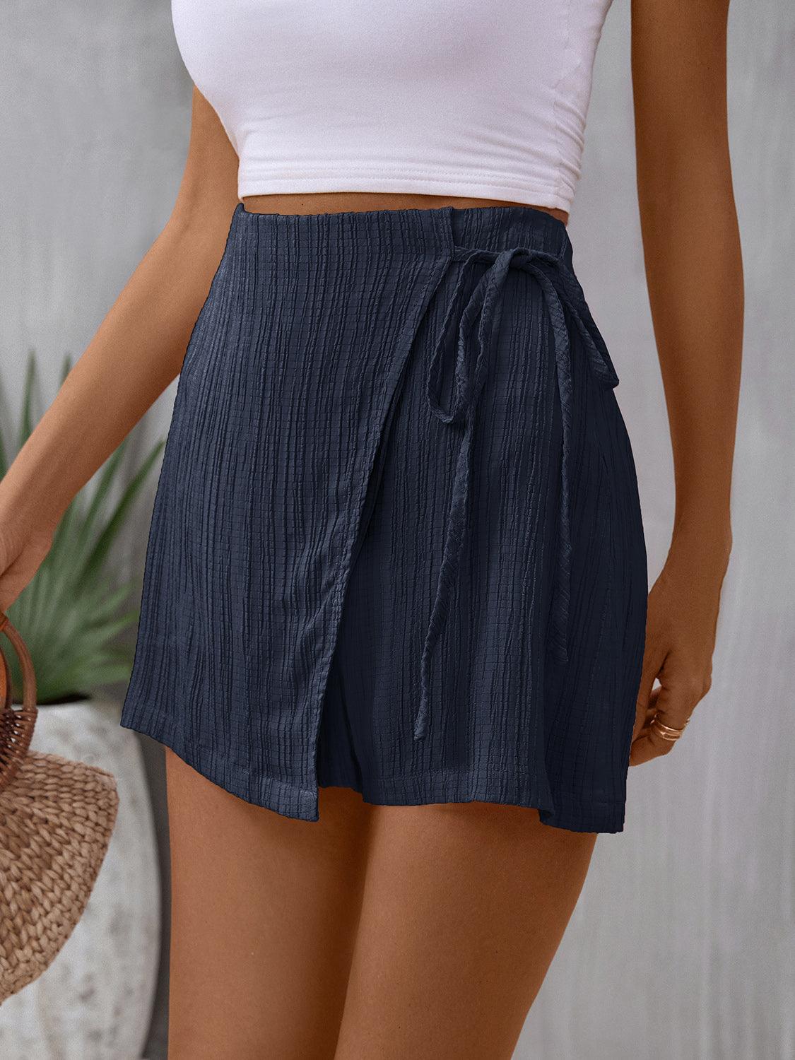 Tied High Waist Skort Carauana Store