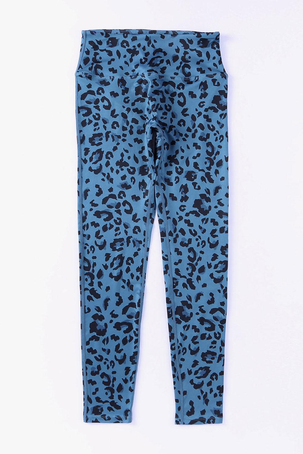 Leopard Print Wide Waistband Leggings Carauana Store