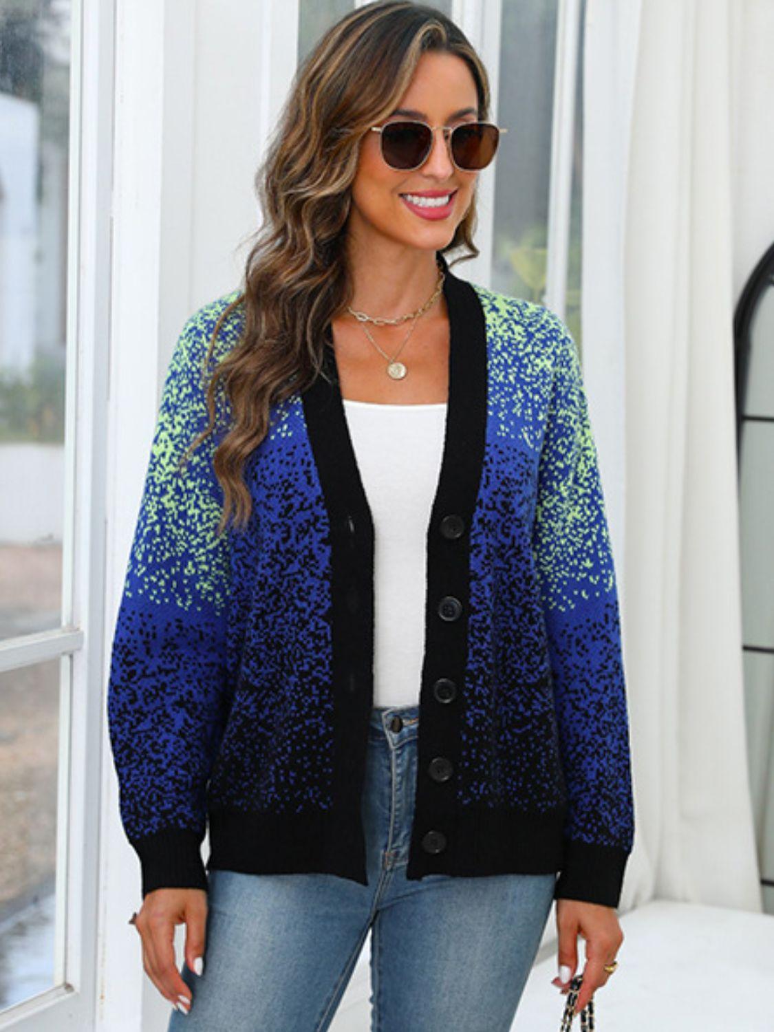 Button Up Long Sleeve Cardigan Carauana Store