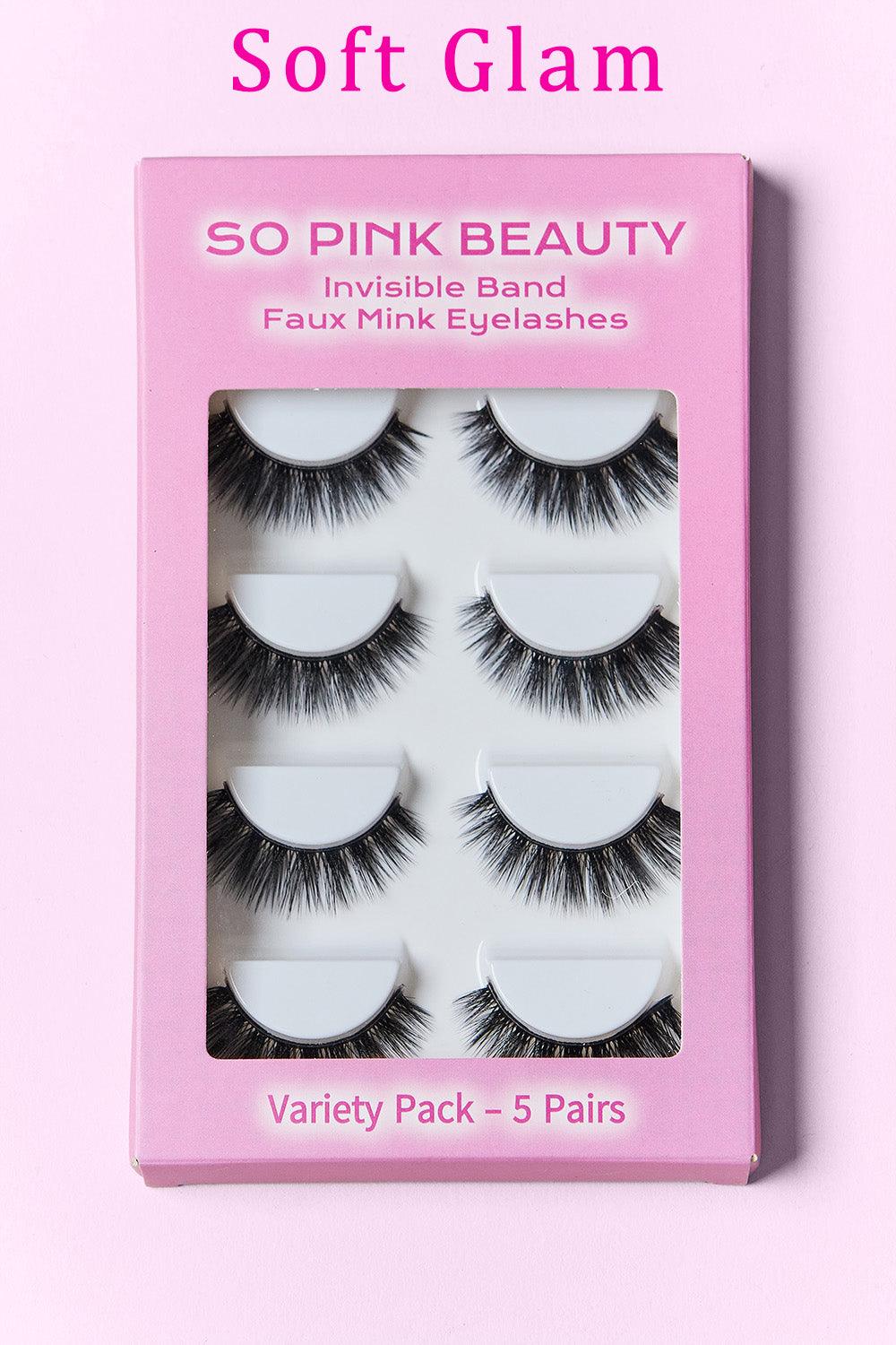 SO PINK BEAUTY Mink Eyelashes 5 Pairs Carauana Store