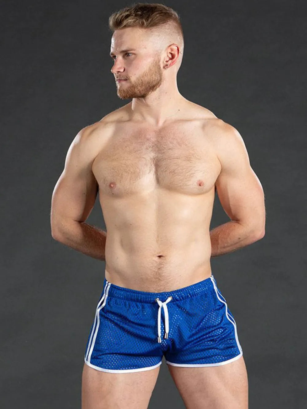 Men's Drawstring Side Striped Active Shorts