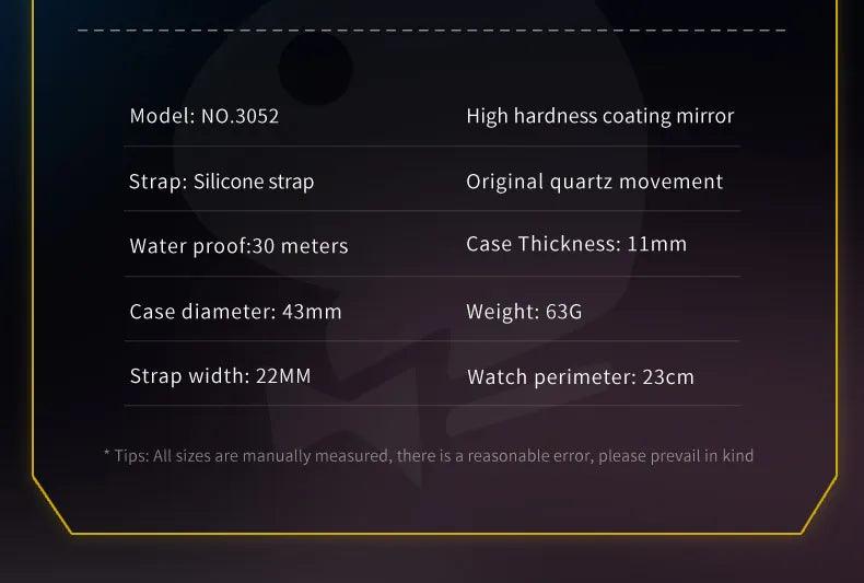 American PlayBoy Fashion Casual Men's Watch - Luxury Waterproof Luminous Quartz Wristwatch High Quality Carauana Store