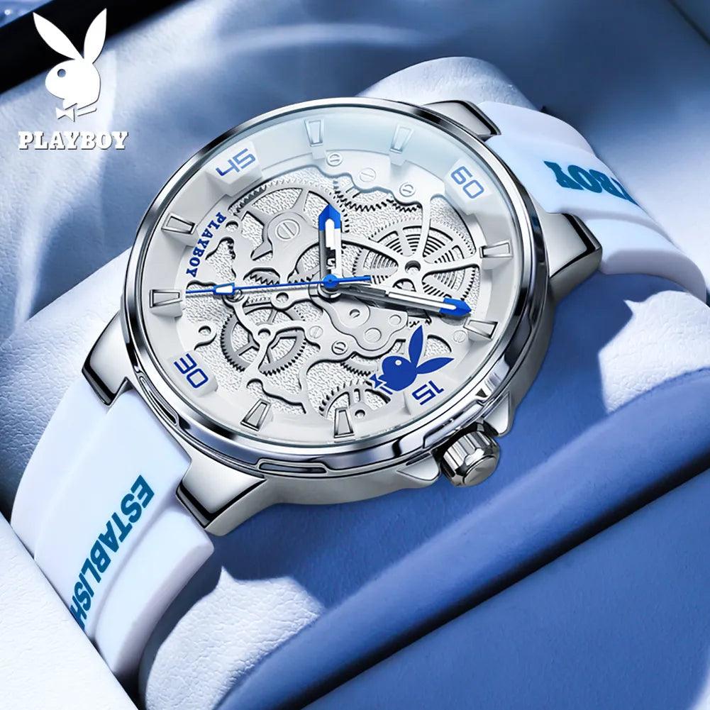 American PlayBoy Fashion Casual Men's Watch - Luxury Waterproof Luminous Quartz Wristwatch High Quality Carauana Store