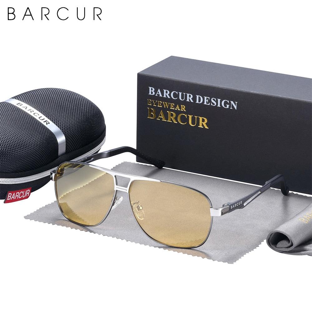 BARCUR Pilot Night View Sunglasses Polarized Carauana Store