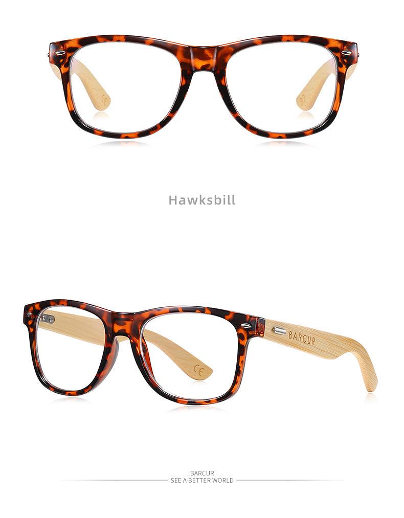 BARCUR Polarized Glasses Bamboo Wood Carauana Store