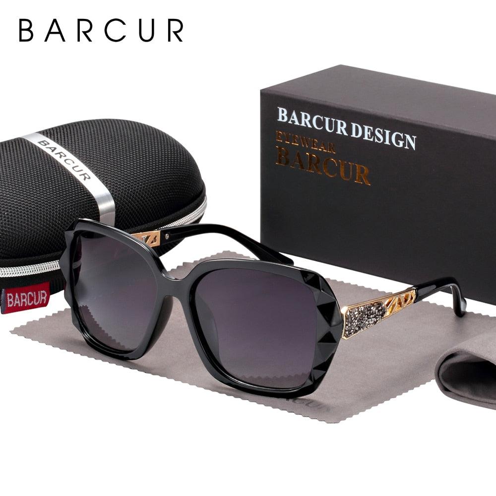 BARCUR Polarized Sunglasses UV400 Lady Fashion Gradient Carauana Store