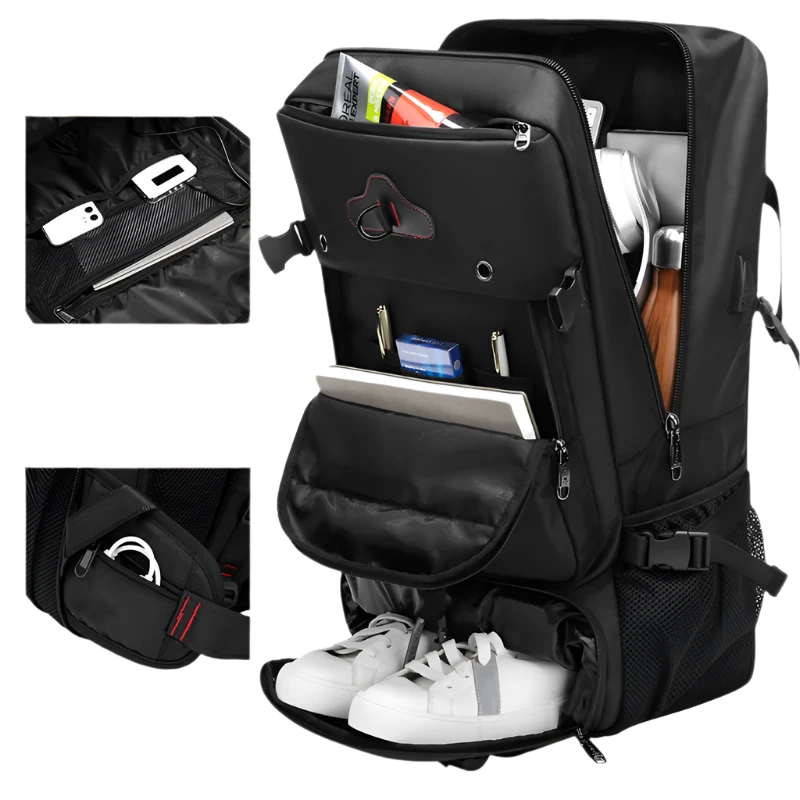 Backpack Waterproof Camping Hiking |Travel  Backpack - black