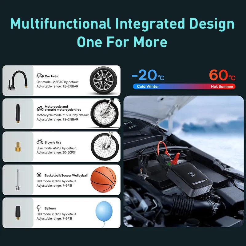 Baseus Super Energy 2-in-1 Jump Starter | Emergency Car Kit Carauana Store