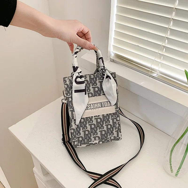 Carauana CARTSAIHN TDAE Canvas Tote Handbag | Floral Embroidery | Free Tracked Shipping | Christmas Birthday Gift Travel Accessories Carauana Store