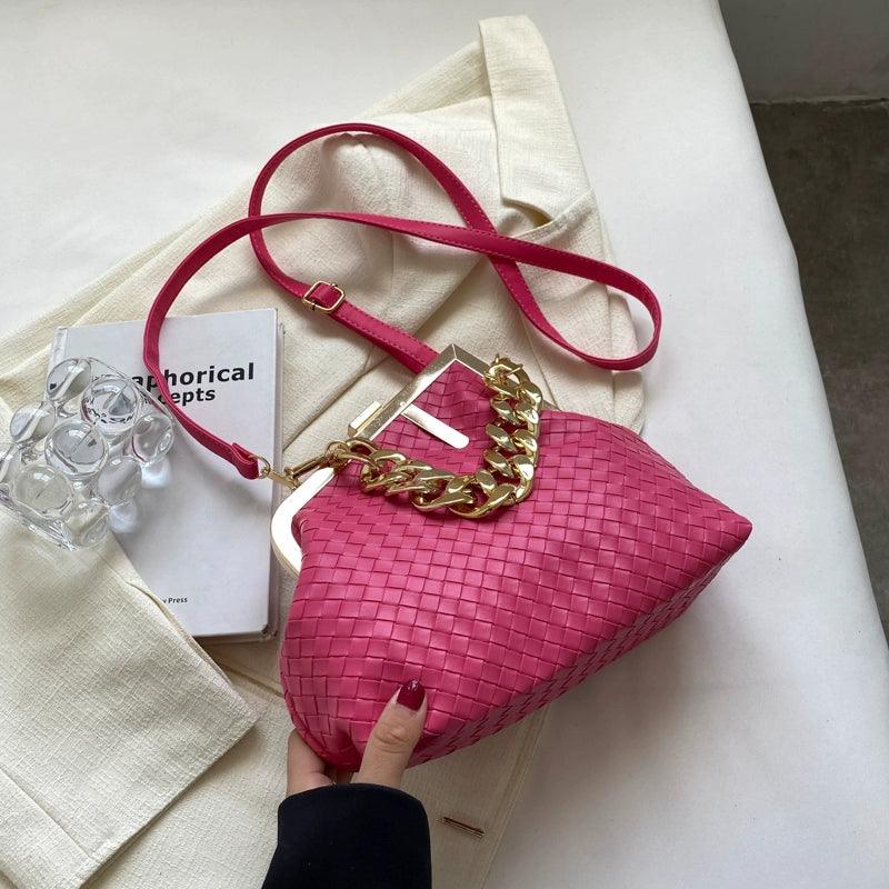 Carauana UNIU SILVER GOLD Knitted Crossbody Bag | Fashion Satchel | NEW 2024 Collection Carauana Store