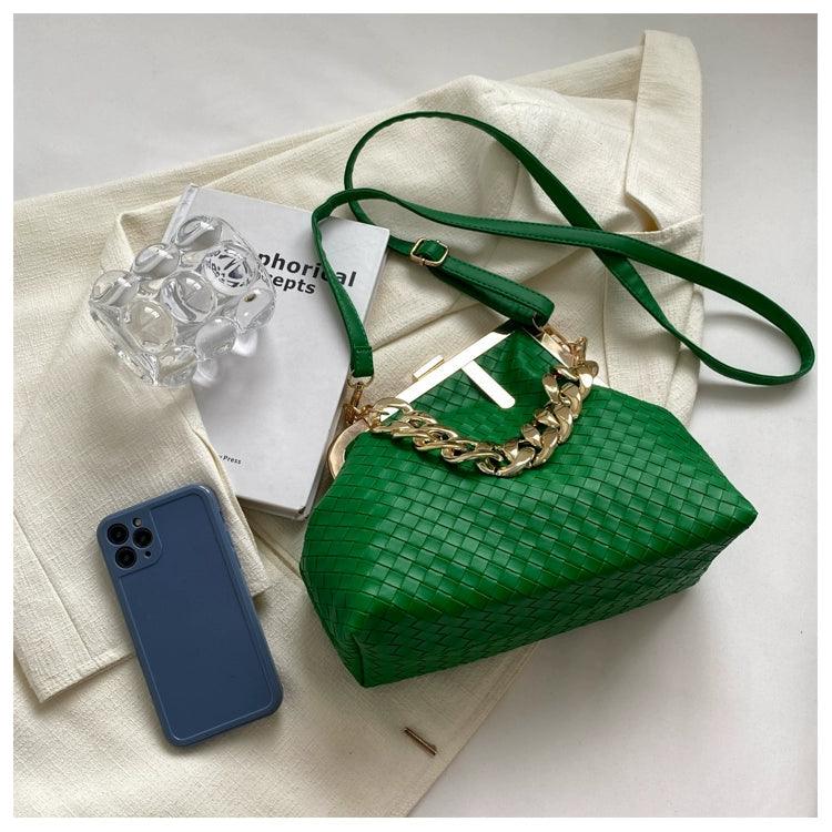 Carauana UNIU SILVER GOLD Knitted Crossbody Bag | Fashion Satchel | NEW 2024 Collection Carauana Store