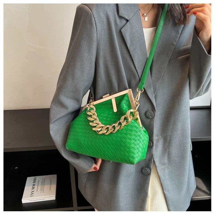 Carauana UNIU SILVER GOLD Knitted Crossbody Bag | Fashion Satchel | NEW 2024 Collection Carauana Store