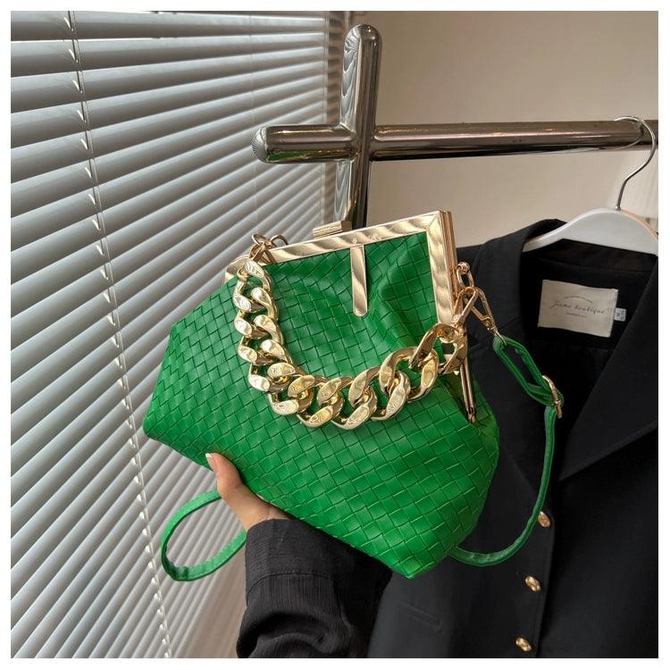 Carauana UNIU SILVER GOLD Knitted Crossbody Bag | Fashion Satchel | NEW 2024 Collection Carauana Store