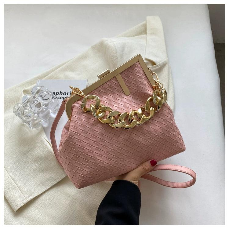 Carauana UNIU SILVER GOLD Knitted Crossbody Bag | Fashion Satchel | NEW 2024 Collection Carauana Store