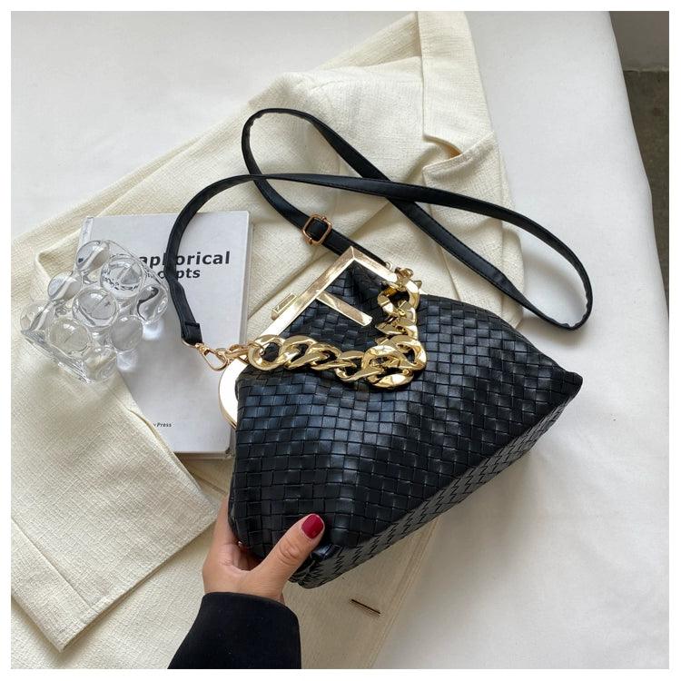 Carauana UNIU SILVER GOLD Knitted Crossbody Bag | Fashion Satchel | NEW 2024 Collection Carauana Store