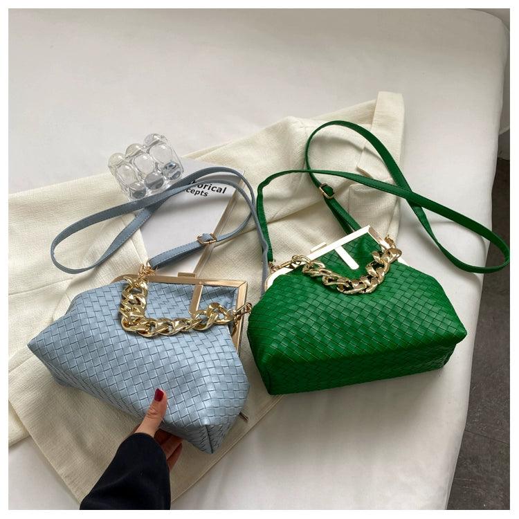 Carauana UNIU SILVER GOLD Knitted Crossbody Bag | Fashion Satchel | NEW 2024 Collection Carauana Store