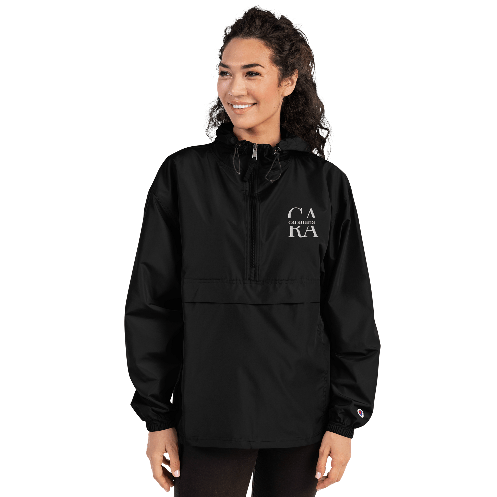 Embroidered Champion Packable Jacket Carauana Store