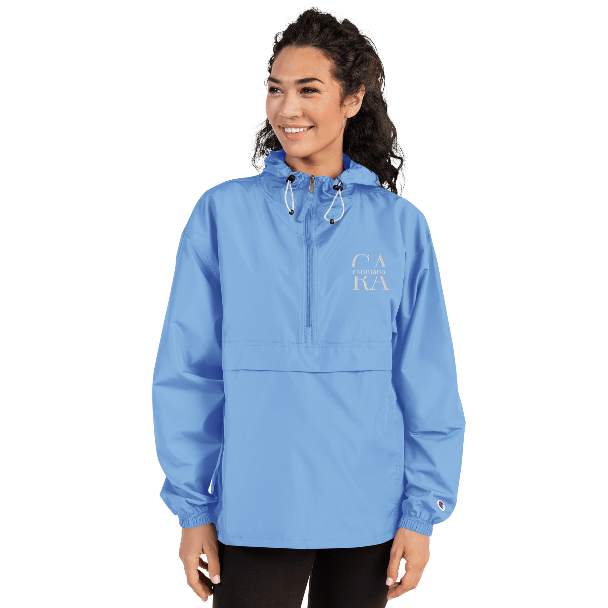Embroidered Champion Packable Jacket Carauana Store
