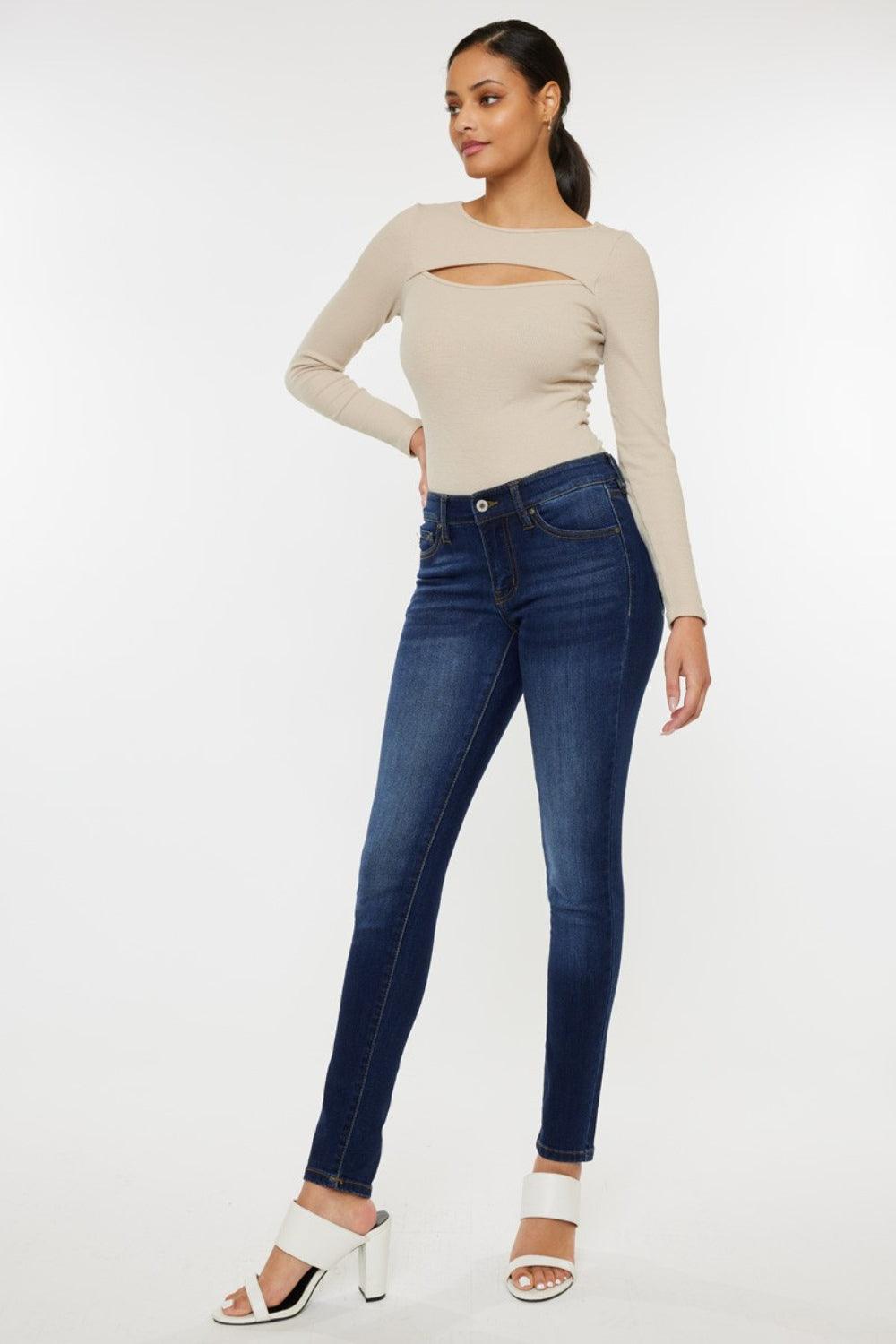 Kancan Mid Rise Gradient Skinny Jeans Carauana Store