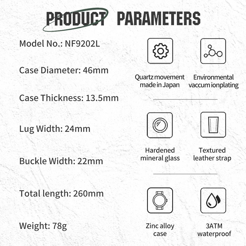Naviforce Product parameters