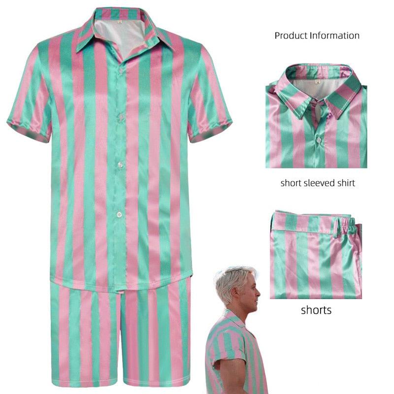 New Movie Barbie Cosplay Costume Set Pajama two pieces Men Carauana Store