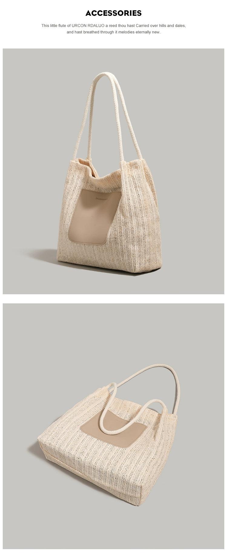Beach-Ready Fashion: Ur Simple Straw Bag – Your Vacation Essential Carauana Store