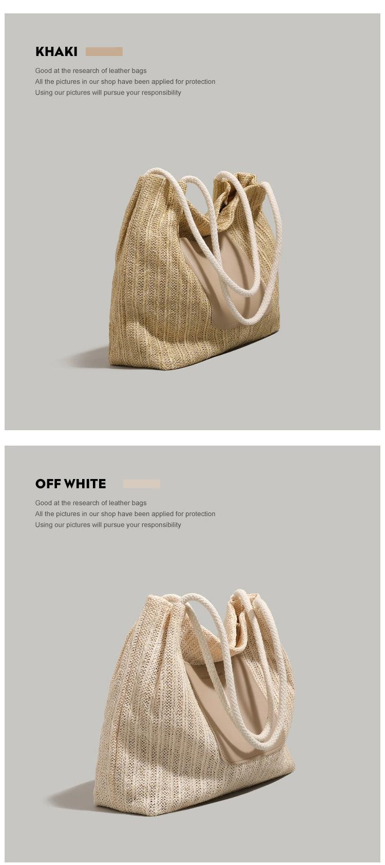 Beach-Ready Fashion: Ur Simple Straw Bag – Your Vacation Essential Carauana Store