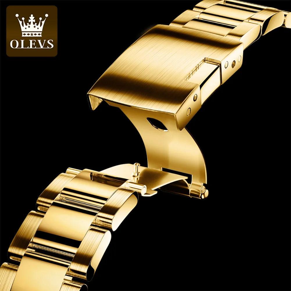 OLEVS Men's Automatic Mechanical Watch Waterproof Stainless Steel Strap Men's Mechanical Watch Fashion Carauana Store