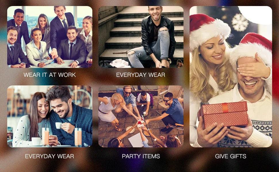 OLEVS Men's Automatic Mechanical Waterproof Luxury Wristwatch with Luminous Leather Strap - Gift Box Included Carauana Store