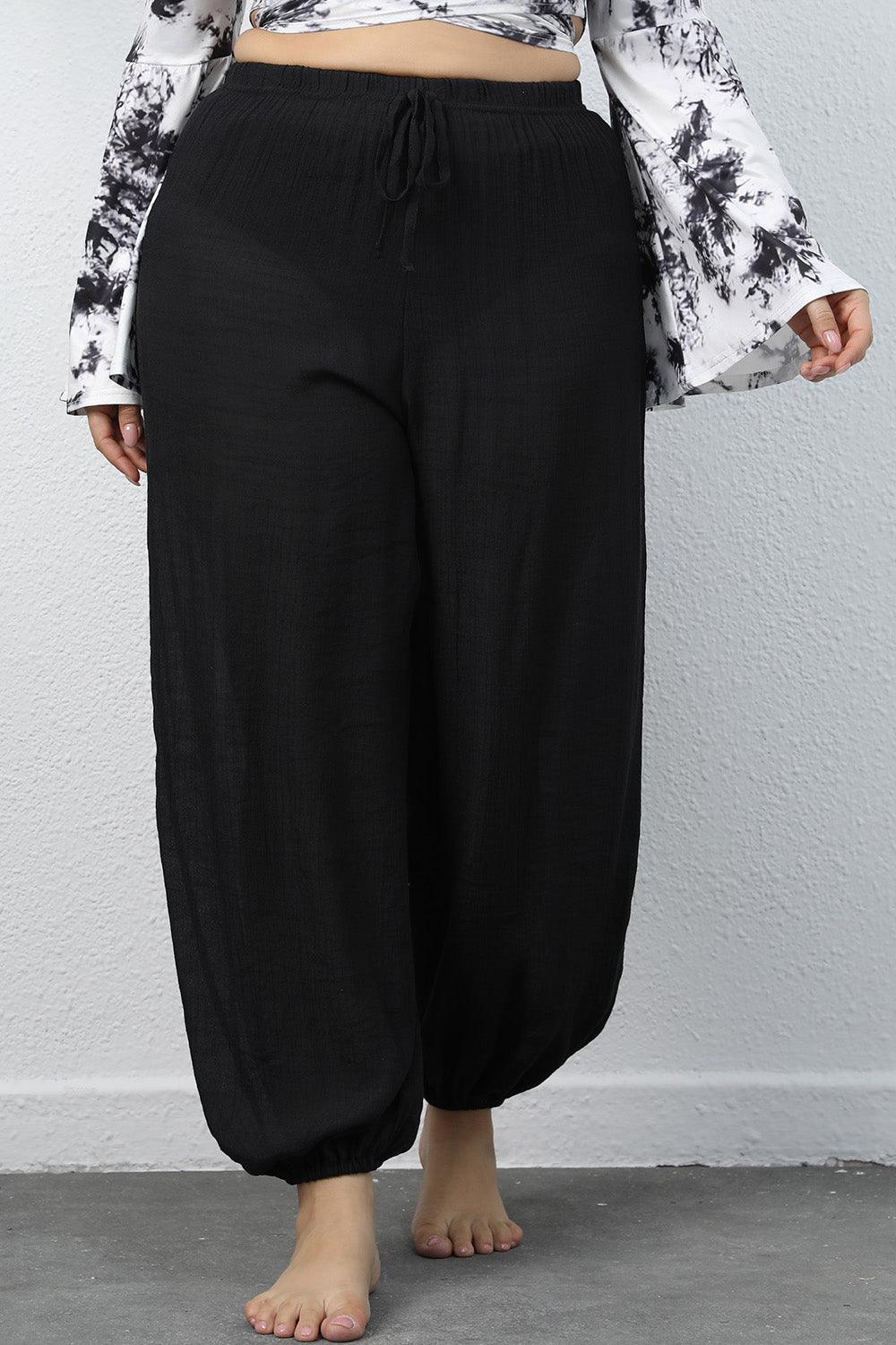 Plus Size Drawstring Jogger Pants Carauana Store