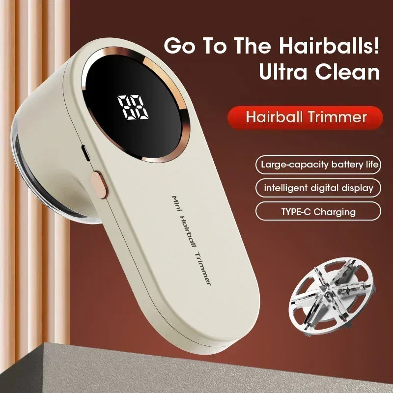 Hairball trimmer with digital display