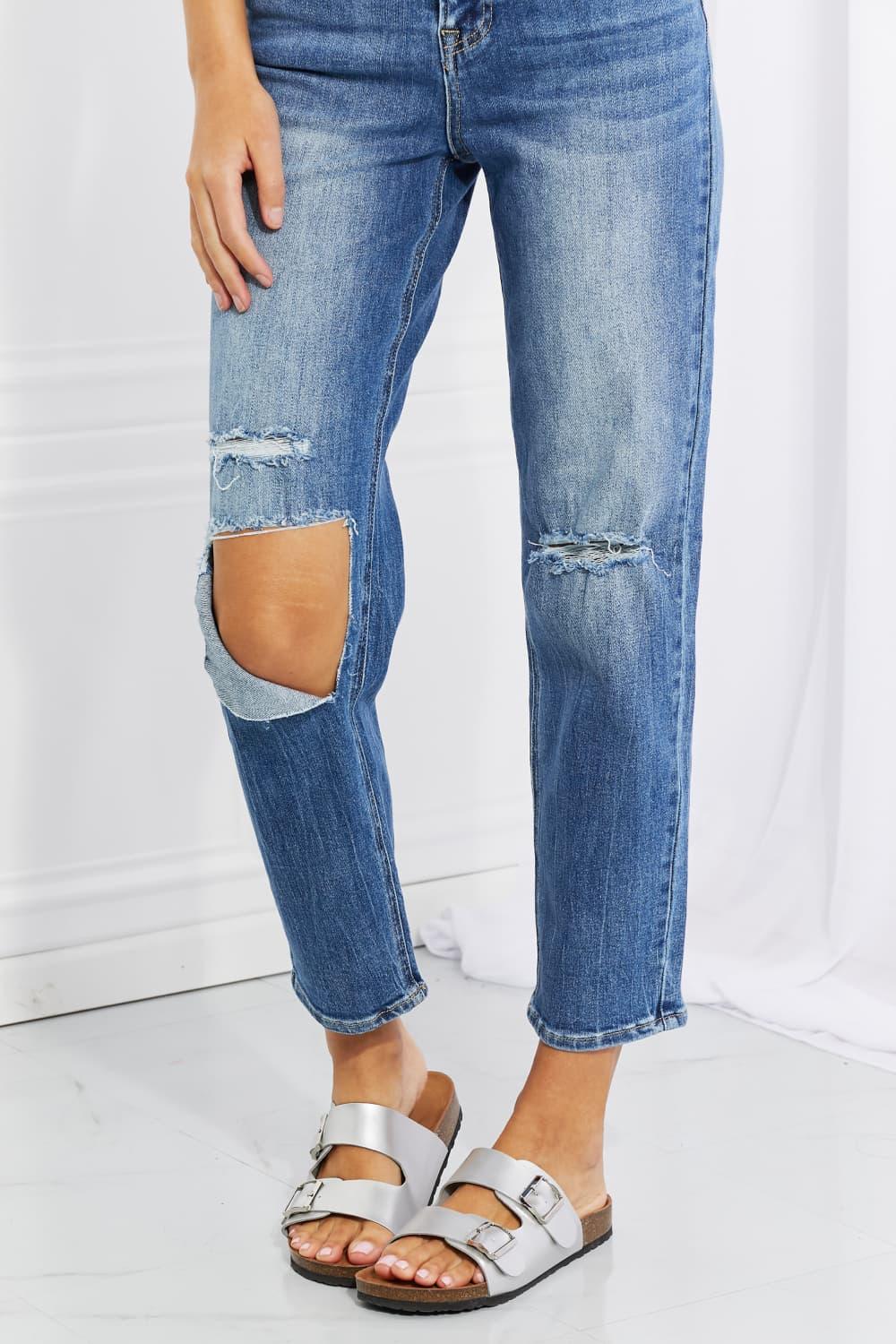 RISEN Full Size Emily High Rise Relaxed Jeans Carauana Store