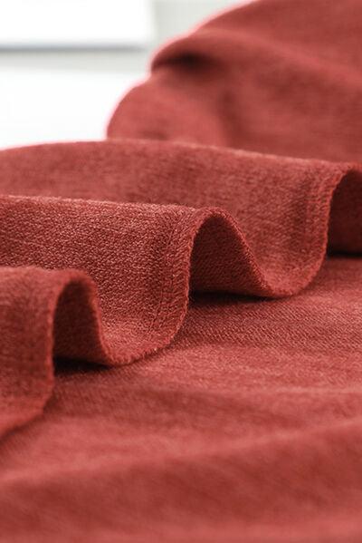 Round Neck Top and Drawstring Plaid Pants Lounge Set Carauana Store